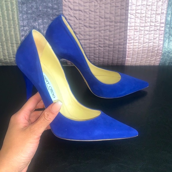 Blue Jimmy Choo Pumps (Authentic) EU 38 Best fit for sizes 7 or 7.5 US. - Picture 6 of 6